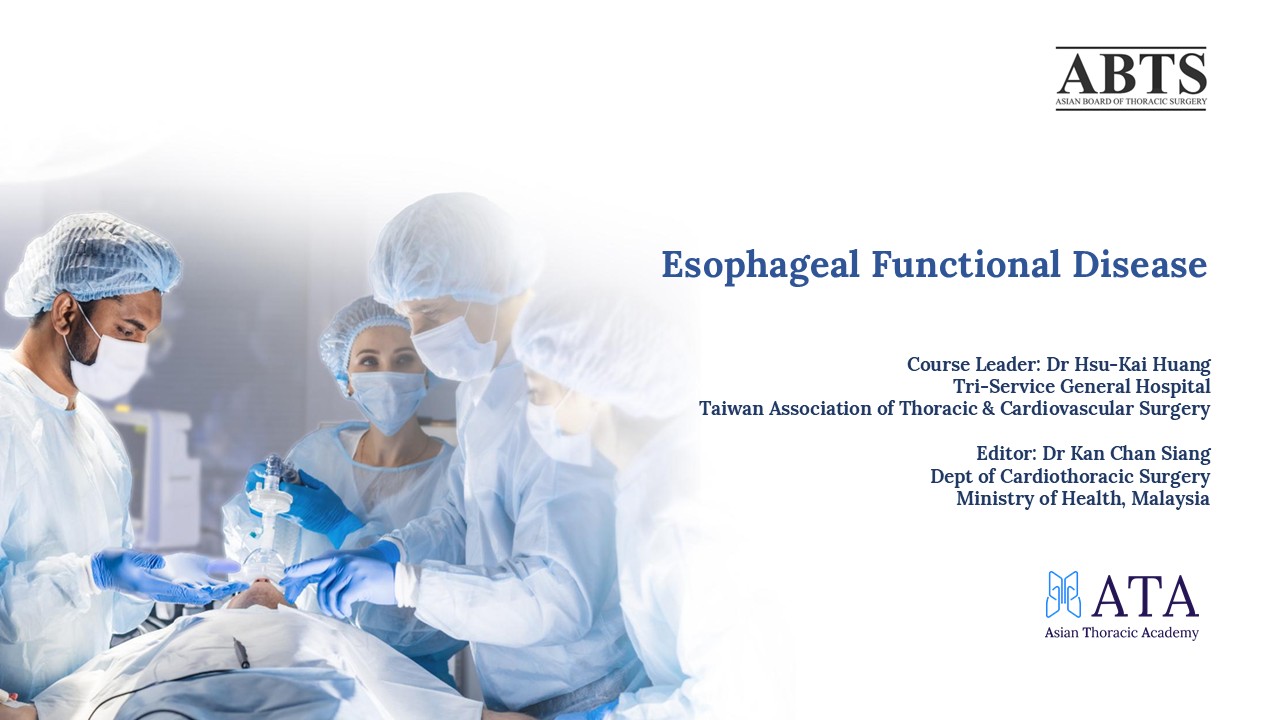 ABTS Esophageal Functional Disease ABTS042025V1
